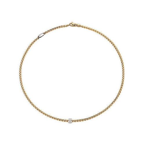 lavianojewelers - 18K Two Tone Diamond Necklace | LaViano 