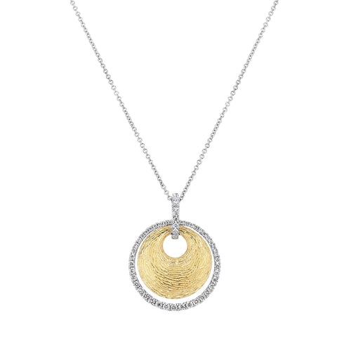 LaViano Jewelers Necklaces - 18K Two Tone Diamond Necklace |