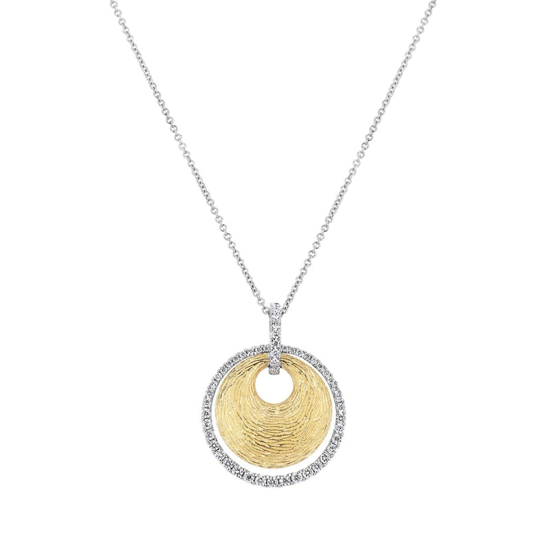 LaViano Jewelers Necklaces - 18K Two Tone Diamond Necklace |