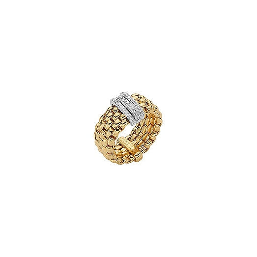 lavianojewelers - 18K Two Tone Diamond Ring | LaViano 