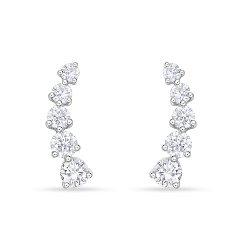 LaViano Jewelers Earrings - 18K White Gold Diamond Earrings 