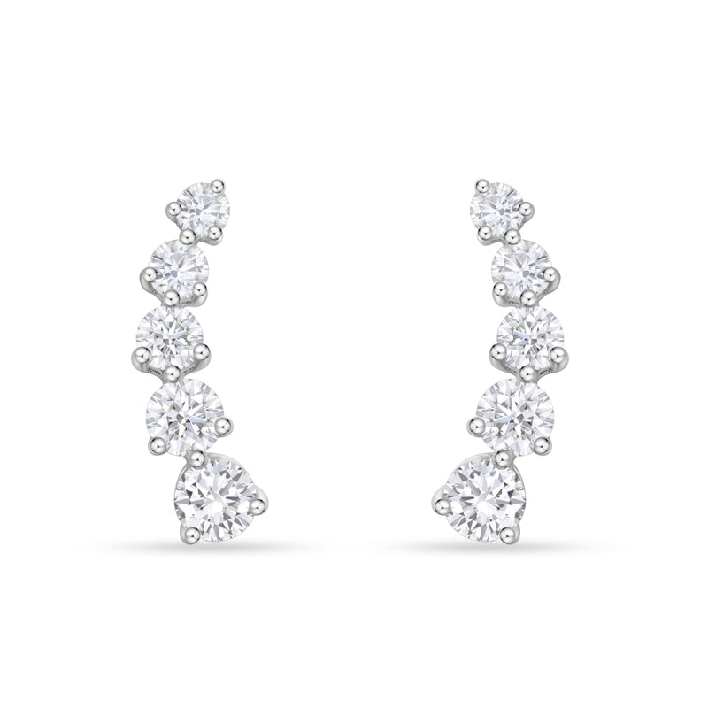 LaViano Jewelers Earrings - 18K White Gold Diamond Earrings 