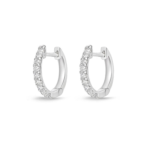 lavianojewelers - 18K White Gold Diamond Earrings | LaViano 