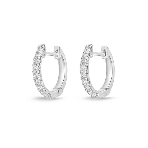 lavianojewelers - 18K White Gold Diamond Earrings | LaViano 