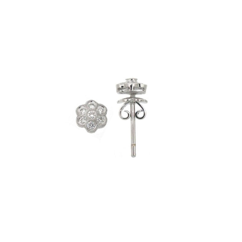 LaViano Jewelers Earrings - 18K White Gold Diamond Earrings 