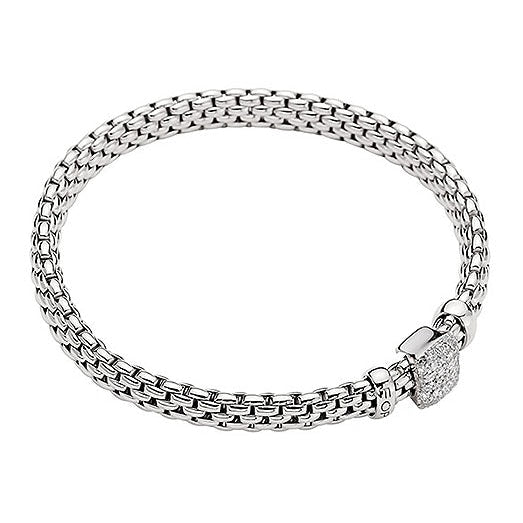 lavianojewelers - 18K White Gold Diamond Flex’It Bracelet | 
