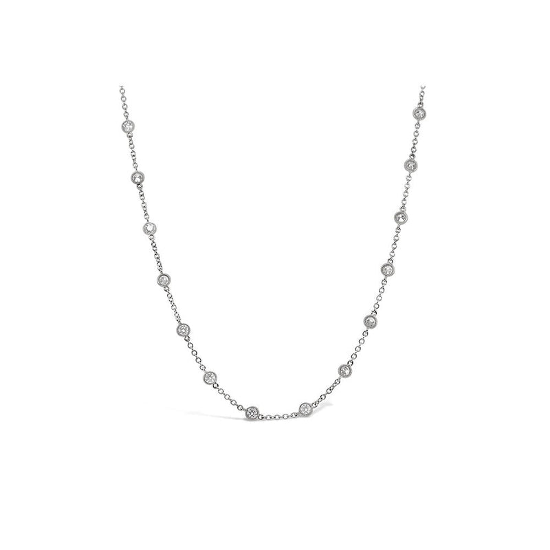 LaViano Jewelers 18K White Gold Diamond Necklace