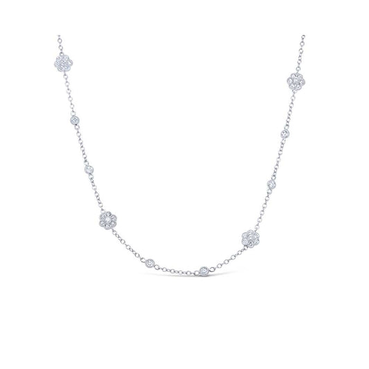 LaViano Jewelers 18K White Gold Diamond Necklace