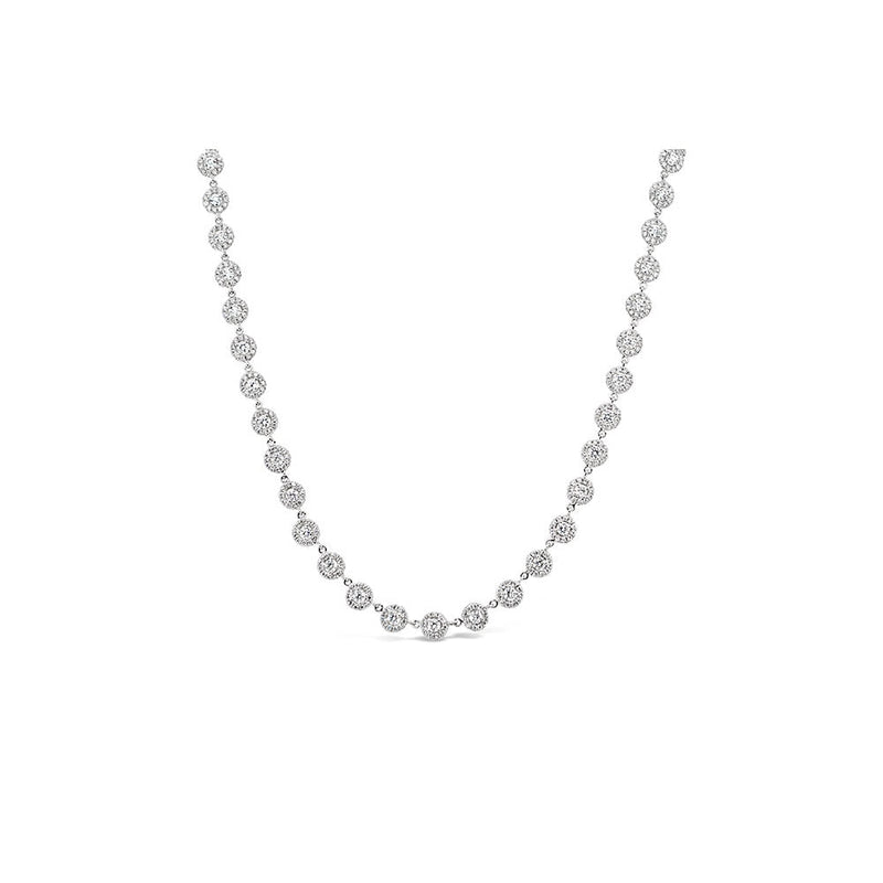 LaViano Jewelers 18K White Gold Diamond Necklace