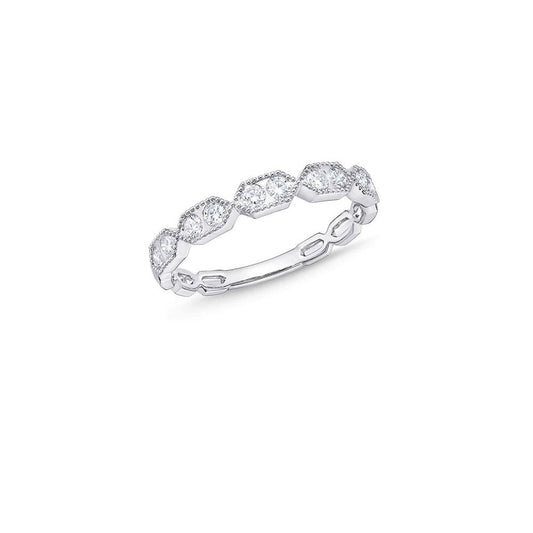 lavianojewelers - 18K White Gold Diamond Ring | LaViano 