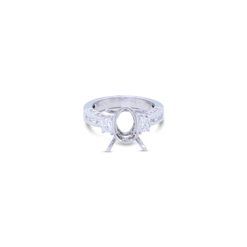 LaViano Jewelers Rings - 18K White Gold Diamond Semi 