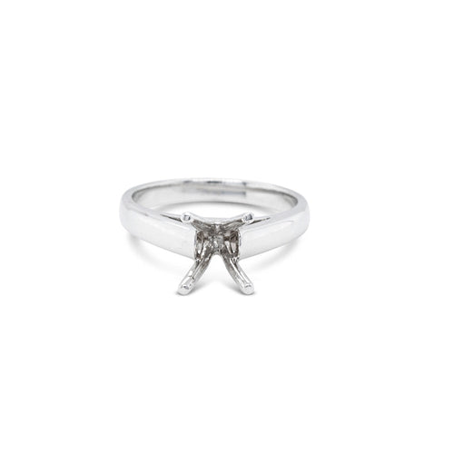 lavianojewelers - 18K White Gold Diamond Semi Mounting Ring 