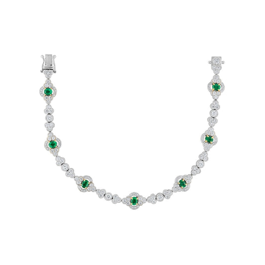 LaViano Jewelers Bracelets - 18K White Gold Emerald