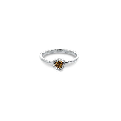 lavianojewelers - 18K White Gold Fancy Colored Diamond Ring 