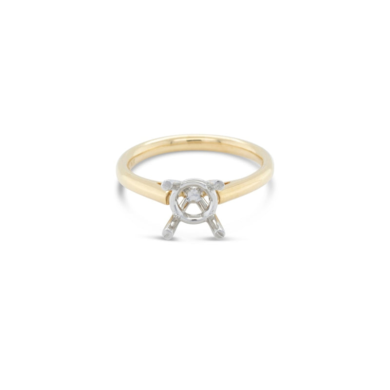 LaViano Jewelers Rings - 18K Yellow Gold and Platinum Semi 