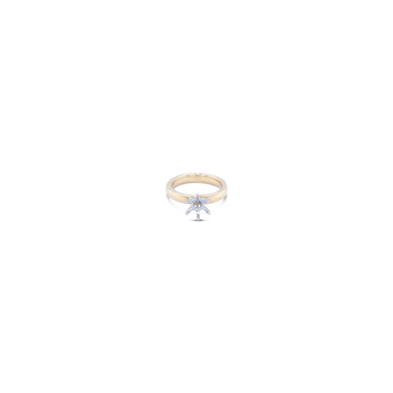 LaViano Jewelers Rings - 18K Yellow Gold and Platinum Semi 