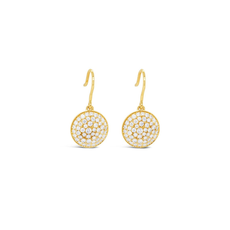 LaViano Jewelers 18K Yellow Gold Diamond Drop Earrings. Diamonds=1.43cts