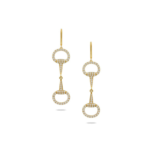 lavianojewelers - 18K Yellow Gold Diamond Earrings | LaViano
