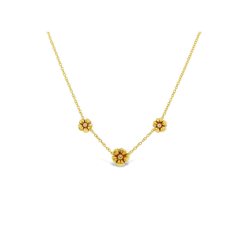 LaViano Jewelers 18K Yellow Gold Flower Necklace