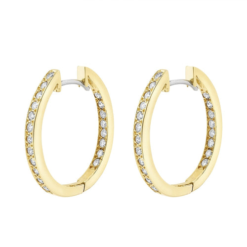 LaViano Jewelers Earrings - 18K Yellow Gold Diamond Earrings