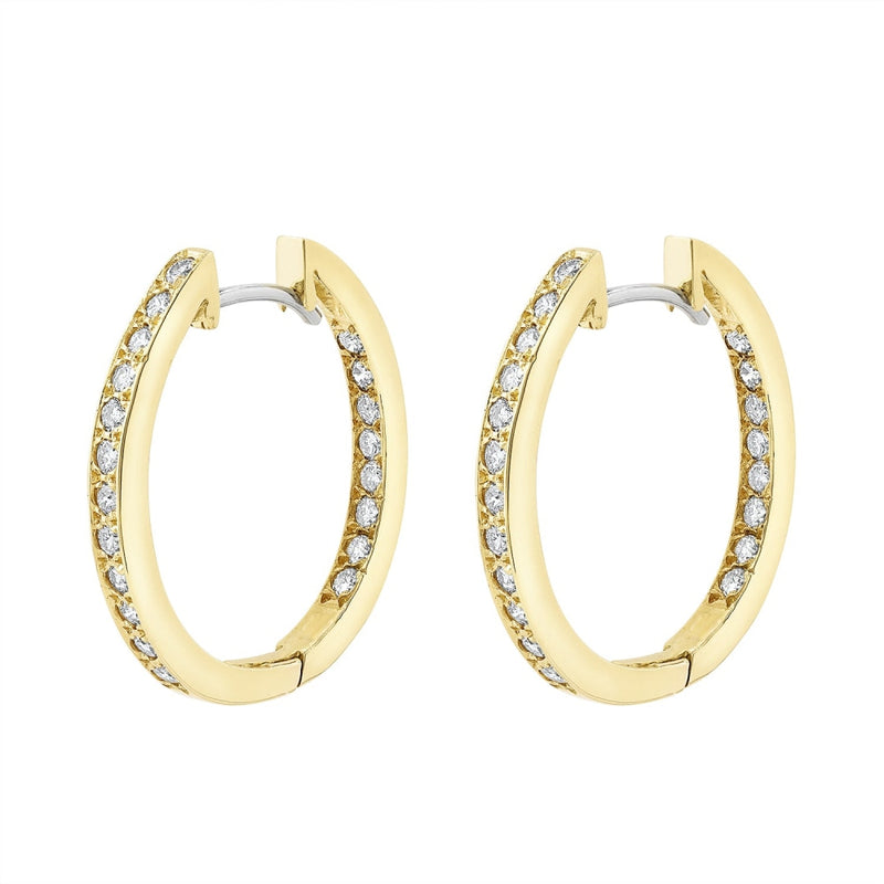 LaViano Jewelers Earrings - 18K Yellow Gold Diamond Earrings