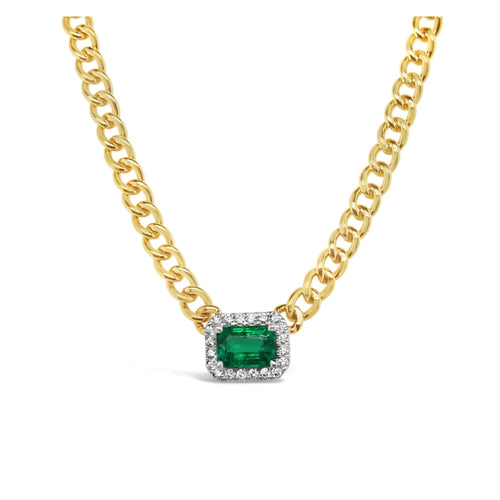 LaViano Jewelers - 18K Yellow Gold Emerald and Diamond 