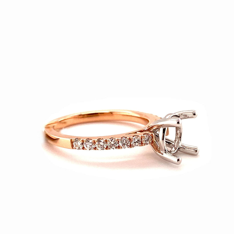 LaViano Jewelers Rings -.35cts 18K Rose Gold and Platinum 