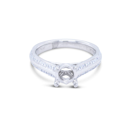 LaViano Jewelers Rings -.35cts Platinum Diamond Semi 