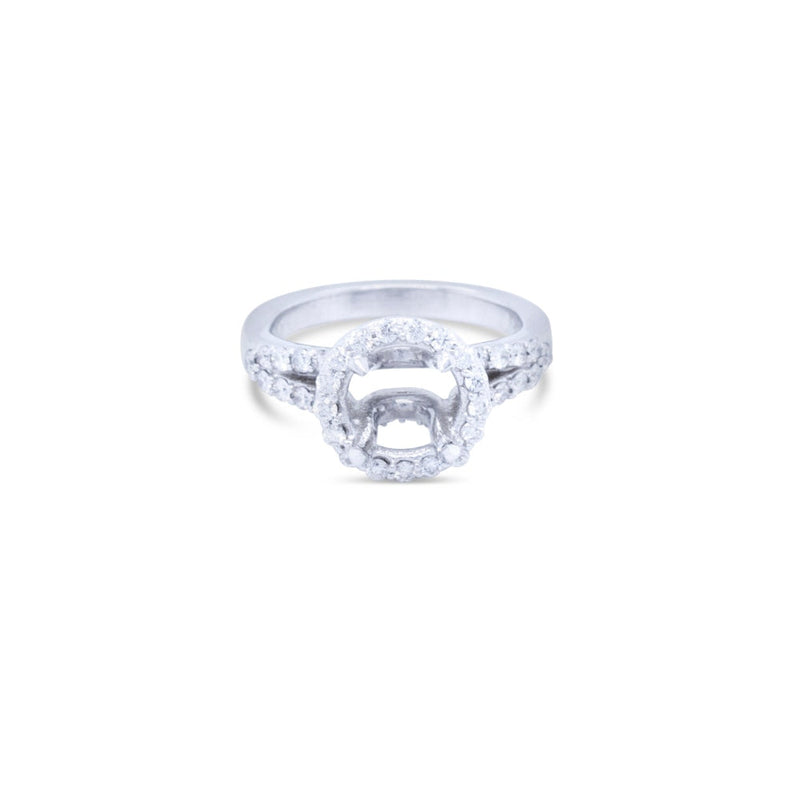 LaViano Jewelers -.50cts Platinum Diamond Semi Mounting Ring