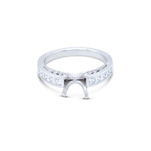 LaViano Jewelers Rings -.50cts Platinum Diamond Semi 