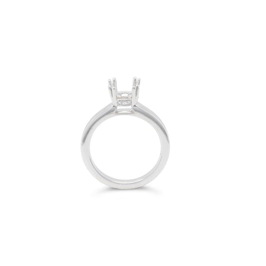 lavianojewelers - Platinum Diamond Semi Mounting Ring | 