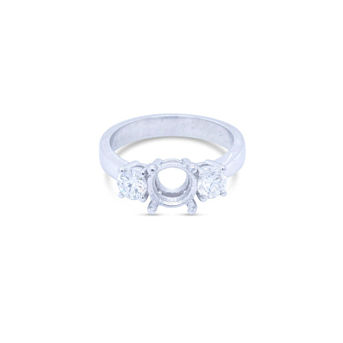 LaViano Jewelers -.70cts Platinum Diamond Semi Mounting Ring