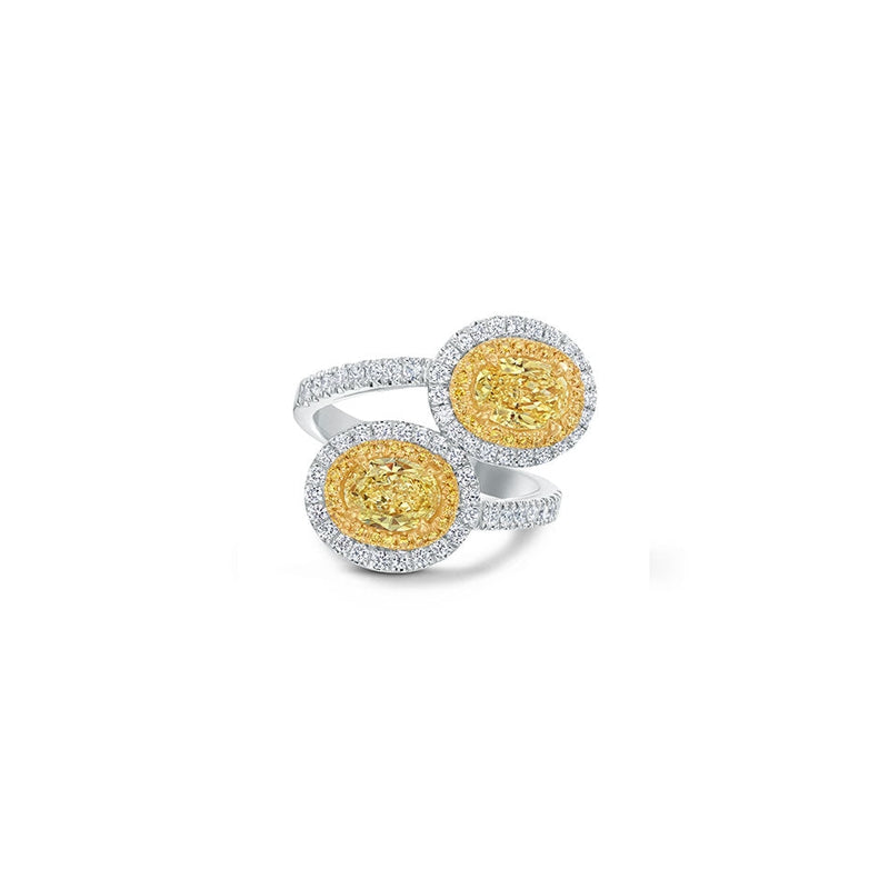 lavianojewelers - Platinum Canary Diamond Ring | LaViano 