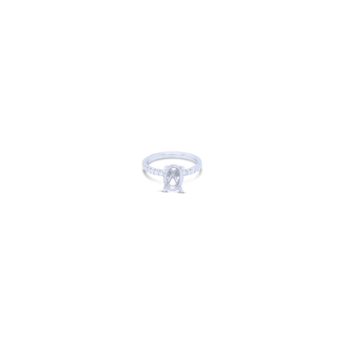 LaViano Jewelers Rings - Platinum Diamond Semi Mounting Ring