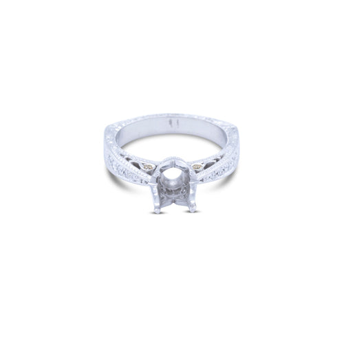 LaViano Jewelers Rings - Platinum and Diamond Semi Mounting 