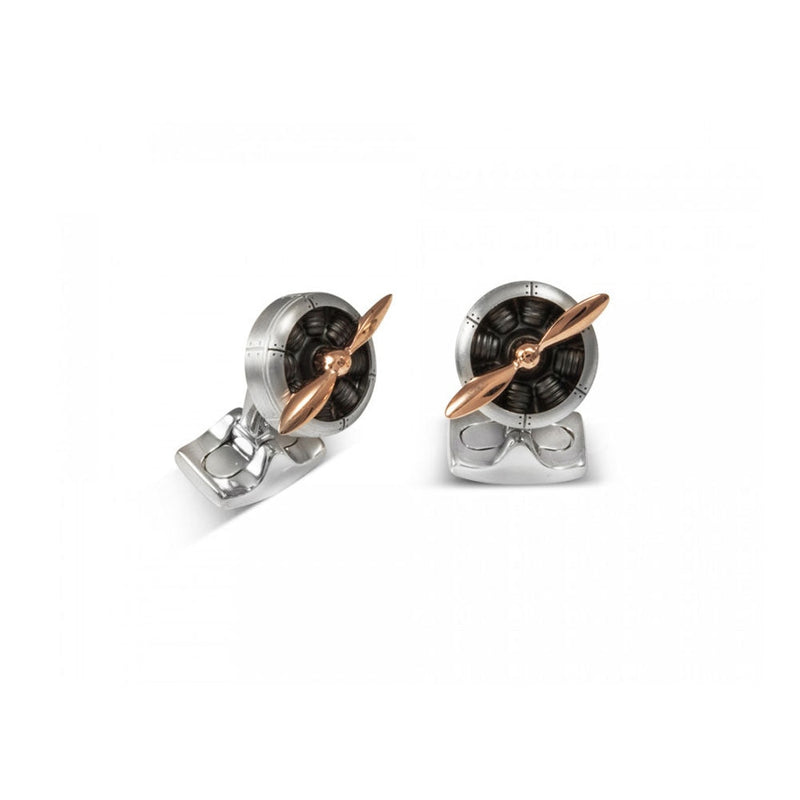 Sterling Silver Sopwith Propeller Cufflinks