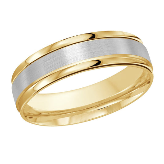 Malo Rings - 14K Two Tone Wedding Band #PL-031-6YW-01 | 