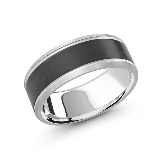 Malo Rings - 14K White Gold Wedding Band #MRDA-072-8W | 