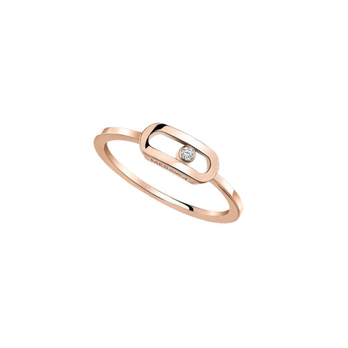 Messika - 18K Rose Gold Diamond Move Uno Ring | LaViano 