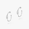 Messika Earrings - 18K White Gold Diamond Earrings - MOVE