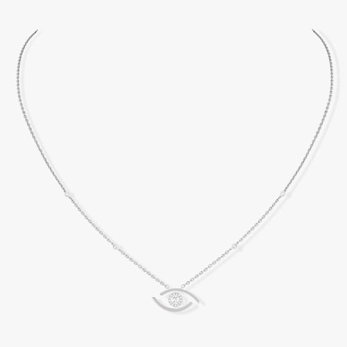 Messika Necklaces - 18K White Gold Diamond Necklace - LUCKY