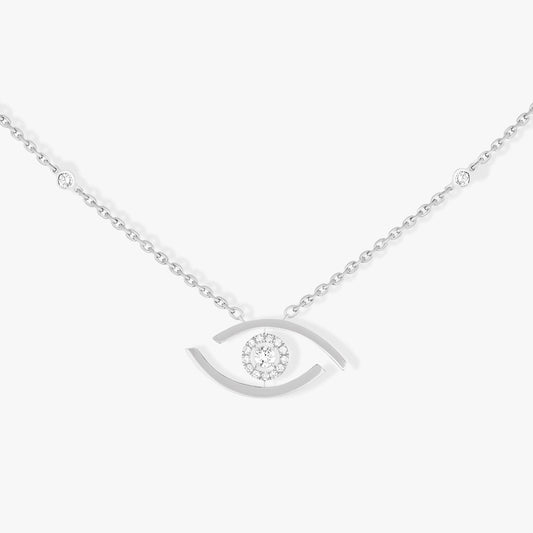 Messika Necklaces - 18K White Gold Diamond Necklace - LUCKY
