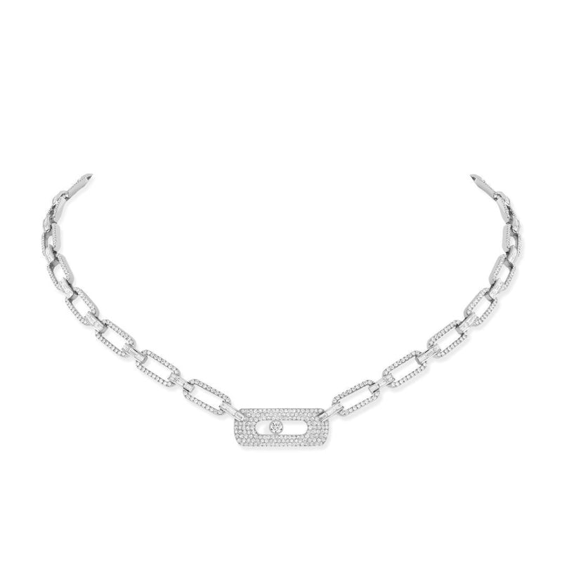 Messika Necklaces - 18K White Gold Diamond Necklace |