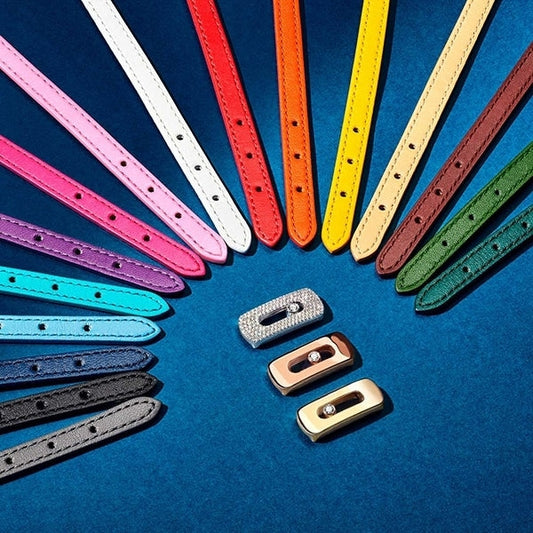 Messika Bracelets - My Move Turquoise Leather Bracelet | 