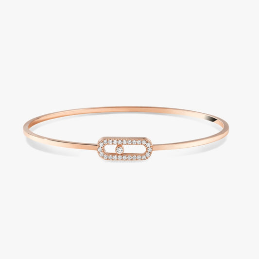 Messika Bracelets - Rose Gold Diamond Bracelet - MOVE UNO 