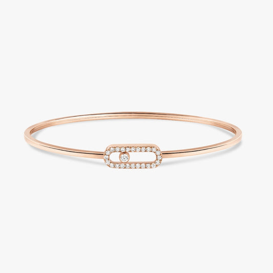 Messika Bracelets - Rose Gold Diamond Bracelet - MOVE UNO 