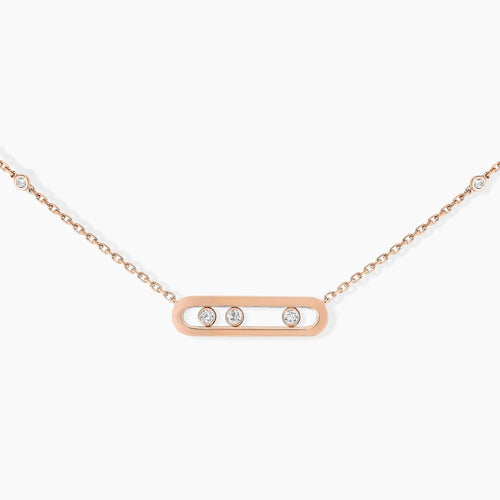 Messika - 18K Rose Gold Diamond Necklace BABY MOVE | LaViano