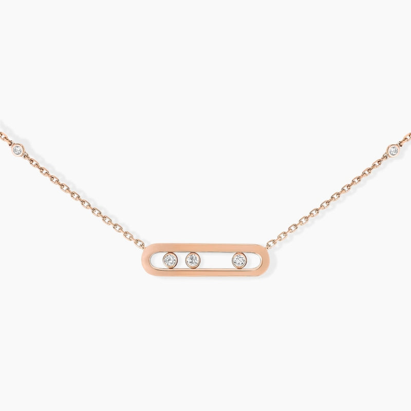 Messika - 18K Rose Gold Diamond Necklace BABY MOVE | LaViano
