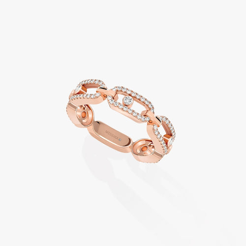 Messika - Rose Gold Diamond Ring - MOVE UNO MULTI PAVÉE | 