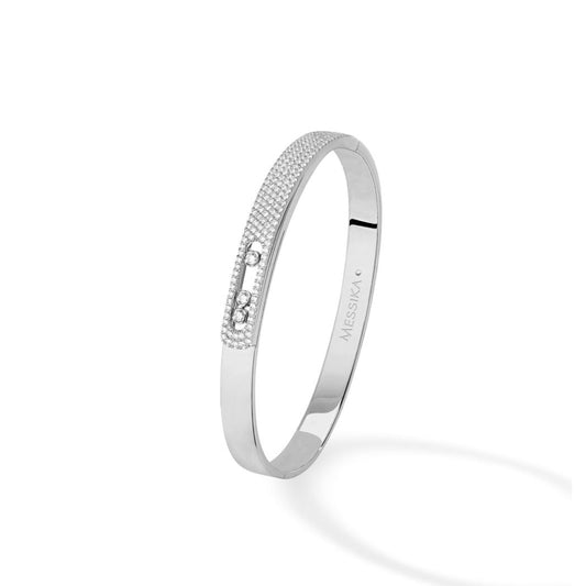 Messika 18K white Gold diamond Bracelet Diamonds =1.23cts